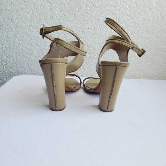 Chloe Elegant Beige Strappy Heels - Picture 3 of 7